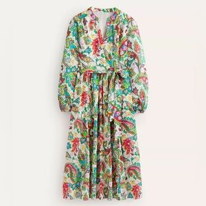 NWT Boden paisley Jen cotton midi dress